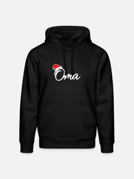 Weihnachten Oma - Stanley/Stella Unisex Bio-Hoodie DRUMMER - Schwarz