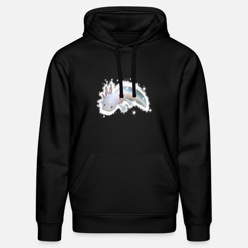 axolotl blanc - Sweat à capuche bio DRUMMER Stanley/Stella Unisexe - noir