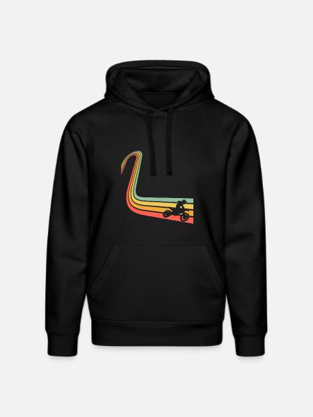 Motocross - Stanley/Stella DRUMMER Unisex Organic Hoodie - black