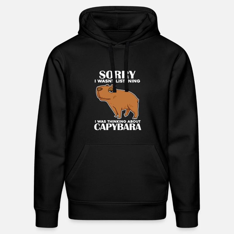 Capybara Capybara Cadeau - Sweat à capuche bio DRUMMER Stanley/Stella Unisexe - noir
