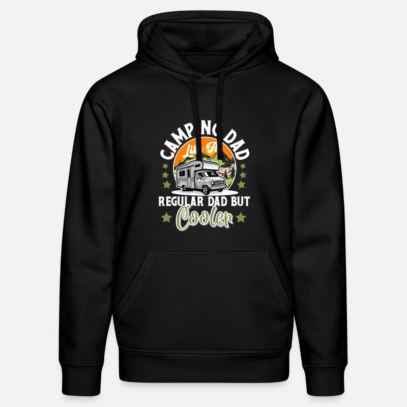 Camping Papa Camper Campen - Sweat à capuche bio DRUMMER Stanley/Stella Unisexe - noir