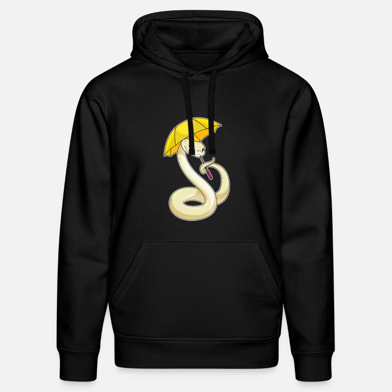 Serpent avec parapluie - Sweat à capuche bio DRUMMER Stanley/Stella Unisexe - noir