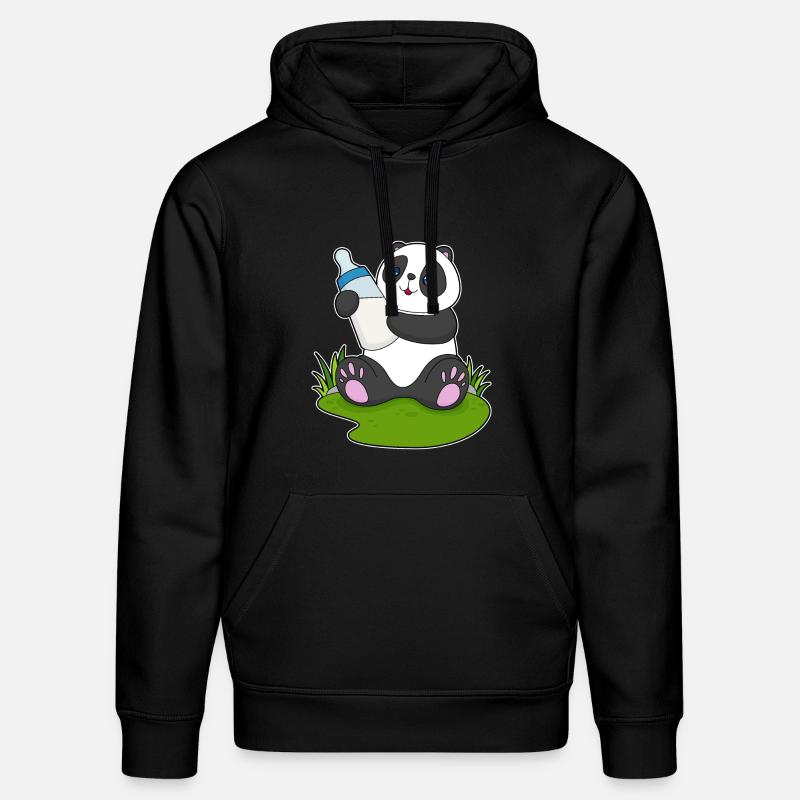 Bouteille de lait Panda - Sweat à capuche bio DRUMMER Stanley/Stella Unisexe - noir