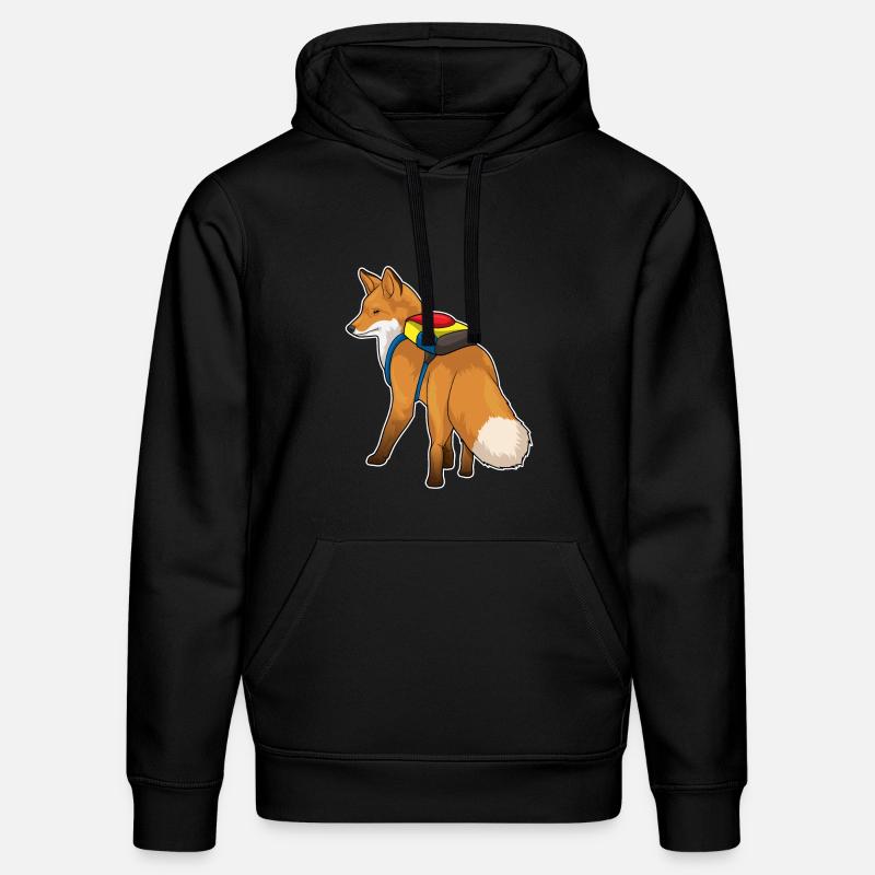Fuchs Rucksack - Stanley/Stella Unisex Bio-Hoodie DRUMMER  - Schwarz
