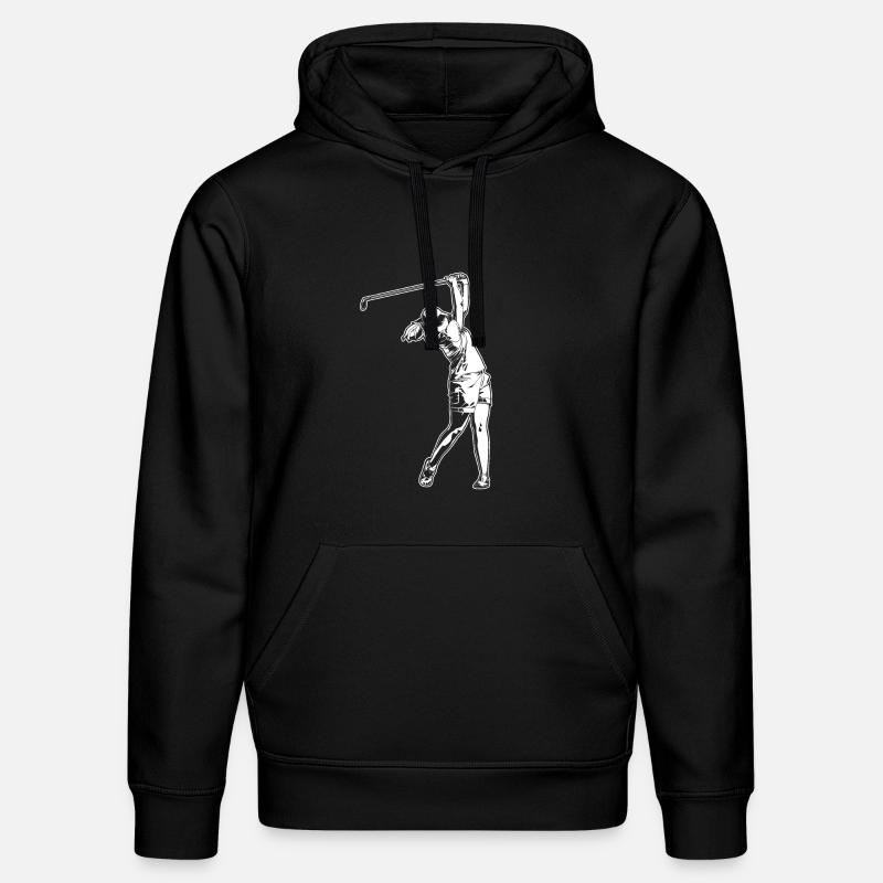 Golfer Mädchen - Stanley/Stella Unisex Bio-Hoodie DRUMMER  - Schwarz