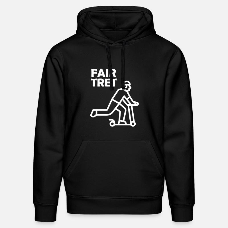 FAIR TRET Roller - Stanley/Stella Unisex Bio-Hoodie DRUMMER  - Schwarz