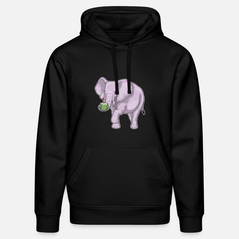 Éléphant Noix de - Sweat à capuche bio DRUMMER Stanley/Stella Unisexe - noir