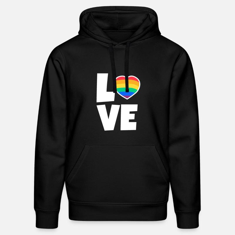 Saint-Valentin, Saint-Valentin, Saint-Valentin - Sweat à capuche bio DRUMMER Stanley/Stella Unisexe - noir