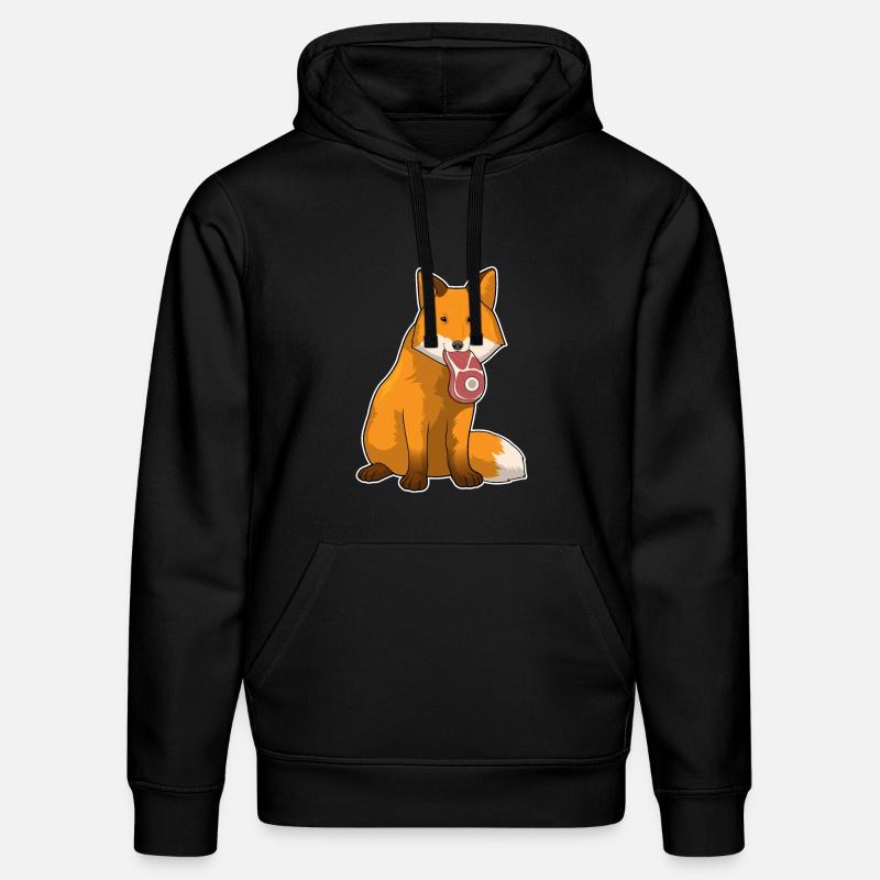 Fuchs Fleisch - Stanley/Stella Unisex Bio-Hoodie DRUMMER - Schwarz