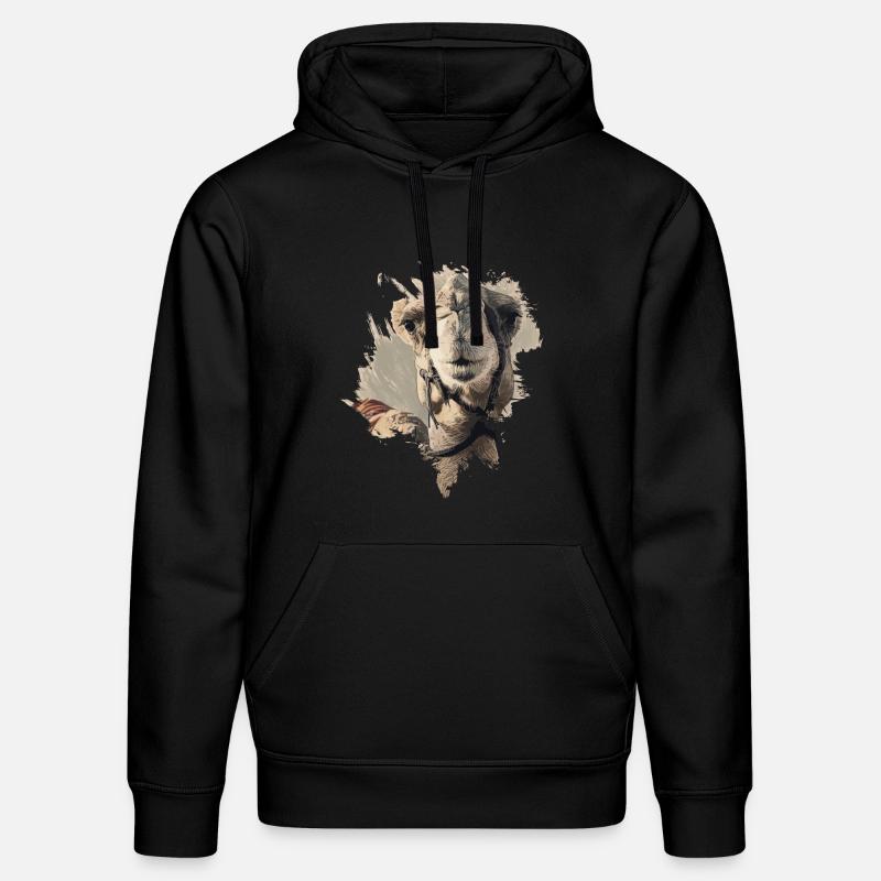 Kamelkopf Kamel - Stanley/Stella Unisex Bio-Hoodie DRUMMER  - Schwarz