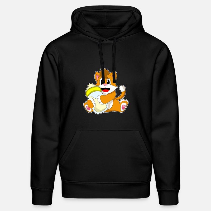 Lait biberon pour chat - Sweat à capuche bio DRUMMER Stanley/Stella Unisexe - noir