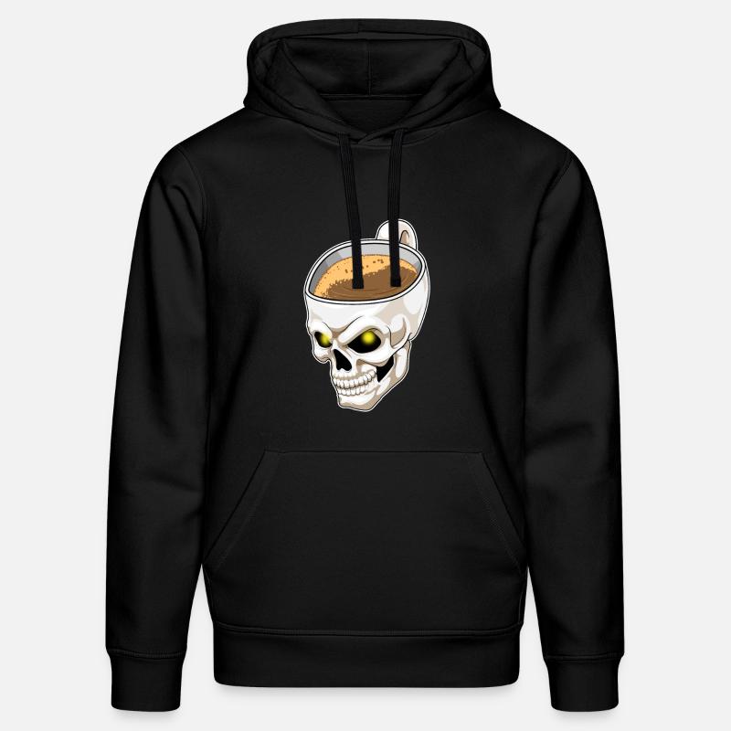 Tasse de café Skull - Sweat à capuche bio DRUMMER Stanley/Stella Unisexe - noir