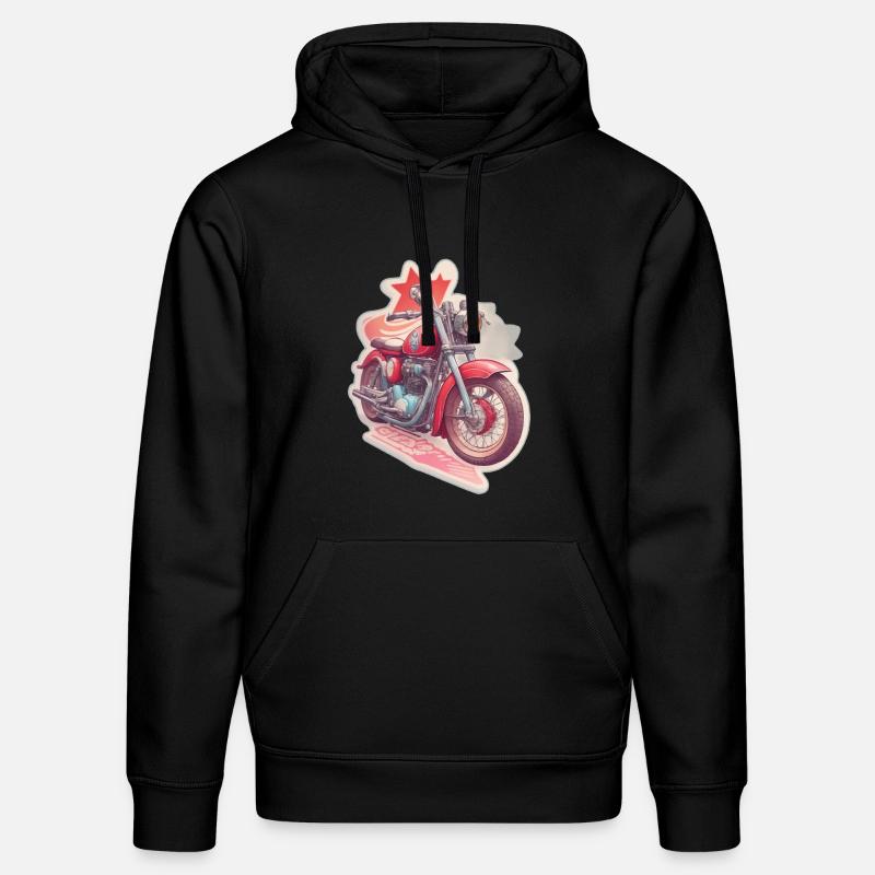 Conception de motos - Sweat à capuche bio DRUMMER Stanley/Stella Unisexe - noir