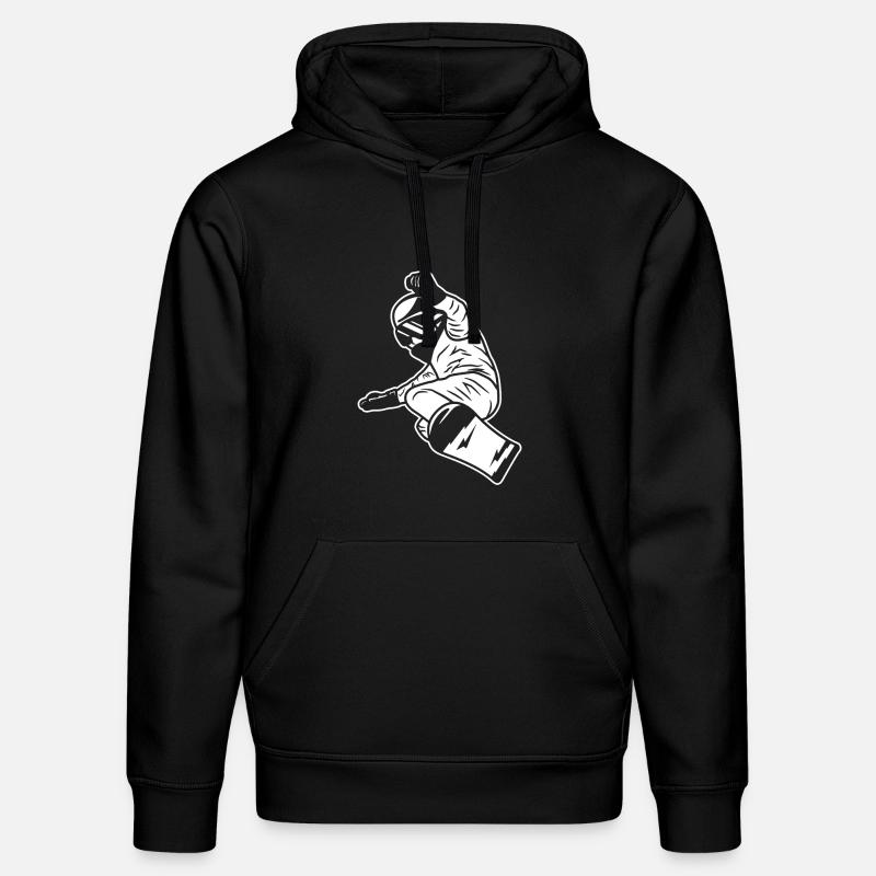 Snowboard Junge - Stanley/Stella Unisex Bio-Hoodie DRUMMER  - Schwarz