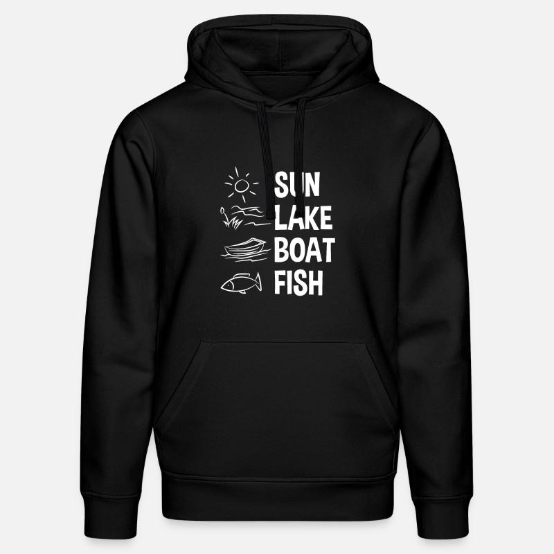 Pêche - Sweat à capuche bio DRUMMER Stanley/Stella Unisexe - noir