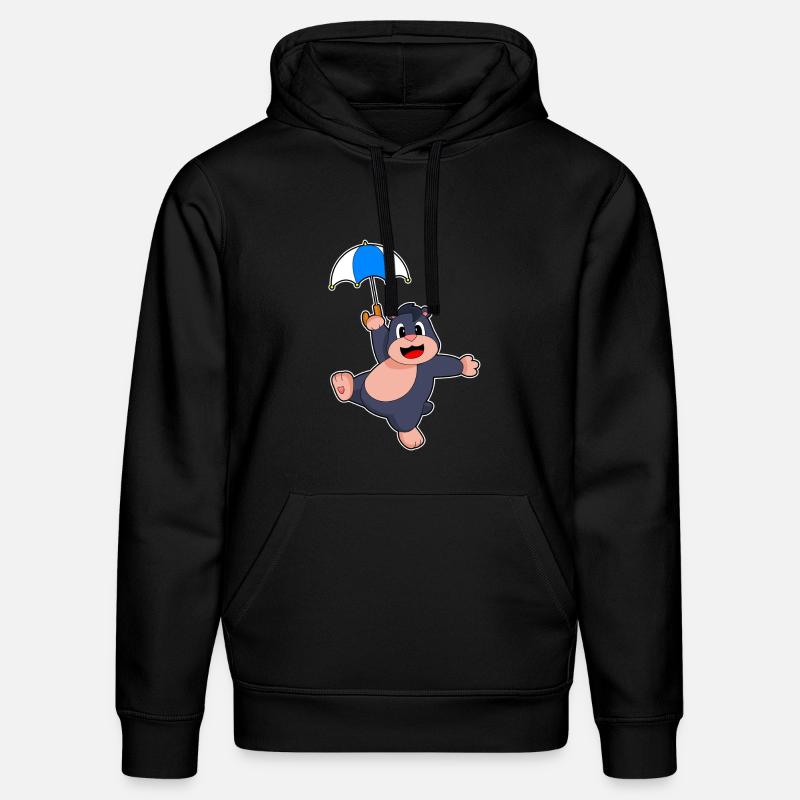 Maulwurf Regenschirm - Stanley/Stella Unisex Bio-Hoodie DRUMMER  - Schwarz