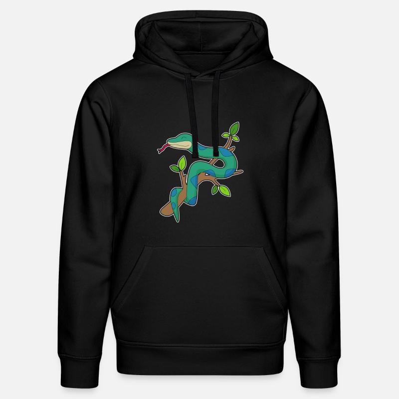 Branche de serpent - Sweat à capuche bio DRUMMER Stanley/Stella Unisexe - noir