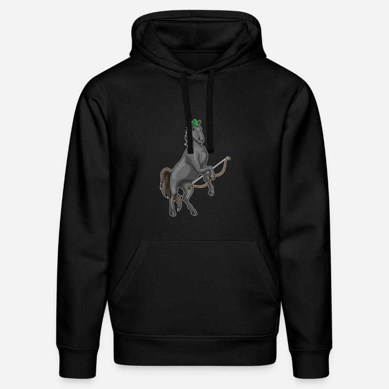 Pferd Bogenschütze Bogen - Stanley/Stella Unisex Bio-Hoodie DRUMMER  - Schwarz