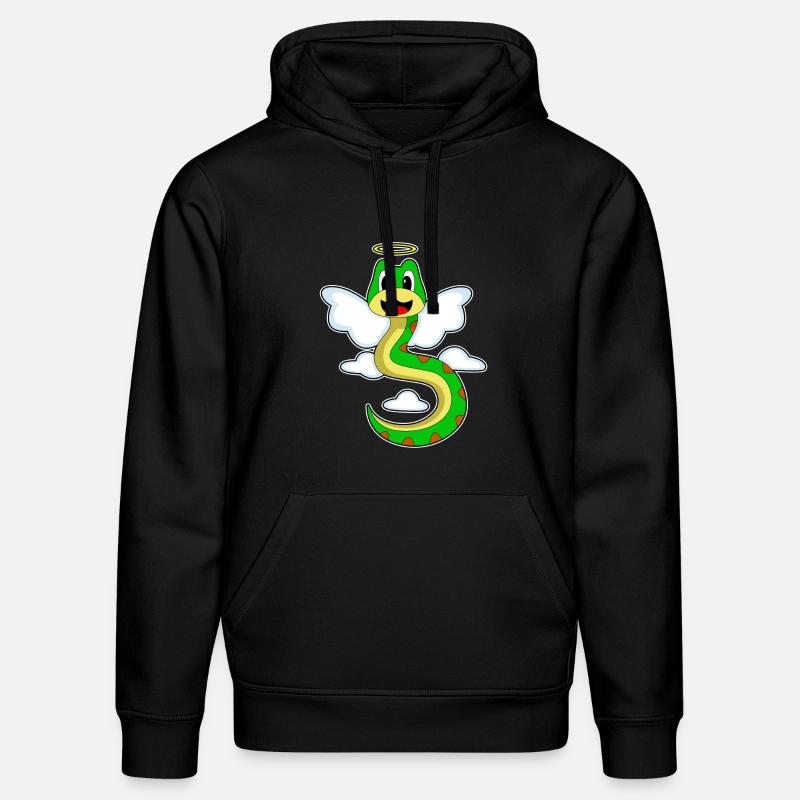 Serpent Ange Ailes d’Ange - Sweat à capuche bio DRUMMER Stanley/Stella Unisexe - noir