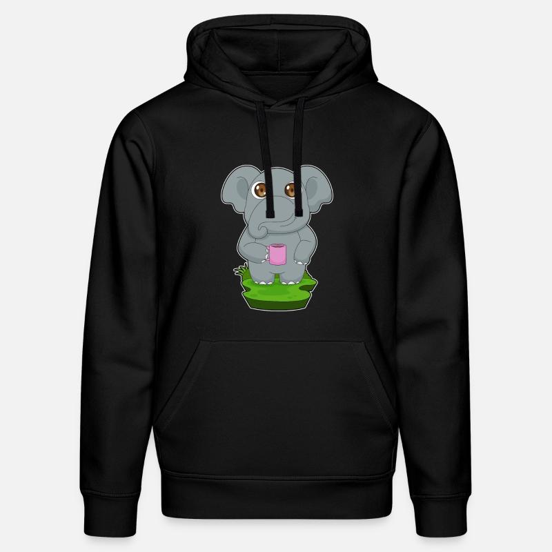 Elefant Kaffee Becher - Stanley/Stella Unisex Bio-Hoodie DRUMMER  - Schwarz