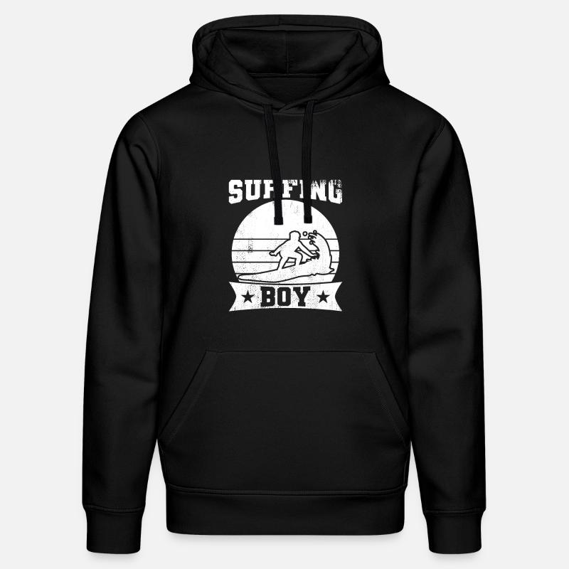 Garçon de surf - Sweat à capuche bio DRUMMER Stanley/Stella Unisexe - noir