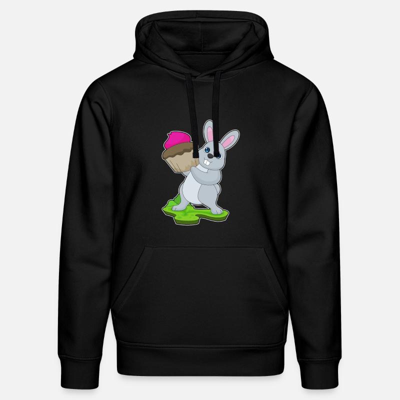 Cupcake lapin - Sweat à capuche bio DRUMMER Stanley/Stella Unisexe - noir
