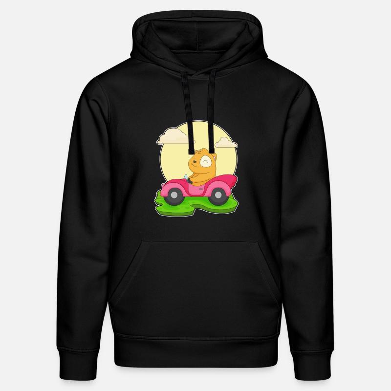 Hamster Auto - Stanley/Stella Unisex Bio-Hoodie DRUMMER - Schwarz