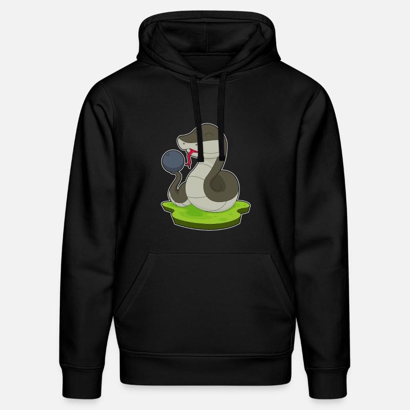Snake Bowling Boule de bowling - Sweat à capuche bio DRUMMER Stanley/Stella Unisexe - noir