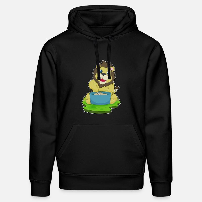 Cuillère de marmite Lion - Sweat à capuche bio DRUMMER Stanley/Stella Unisexe - noir