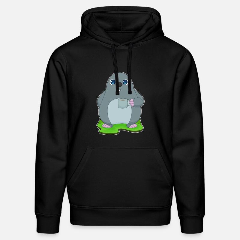 Mole Coffee Tassee - Stanley/Stella DRUMMER Unisex Organic Hoodie - black