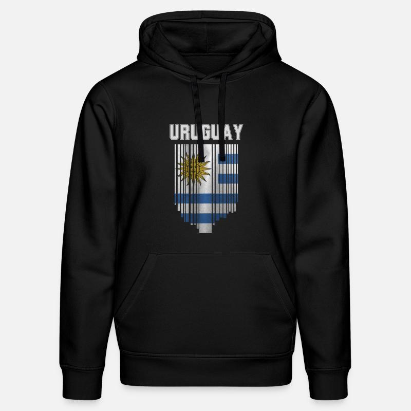 Drapeau de l’Uruguay, fierté uruguayenne - Sweat à capuche bio DRUMMER Stanley/Stella Unisexe - noir