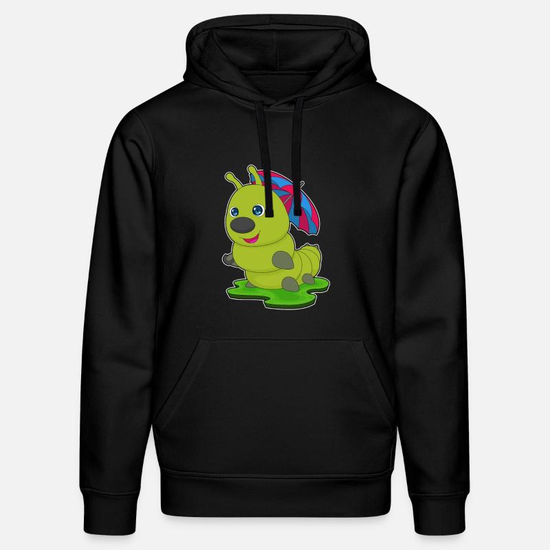 Raupe Regenschirm - Stanley/Stella Unisex Bio-Hoodie DRUMMER  - Schwarz