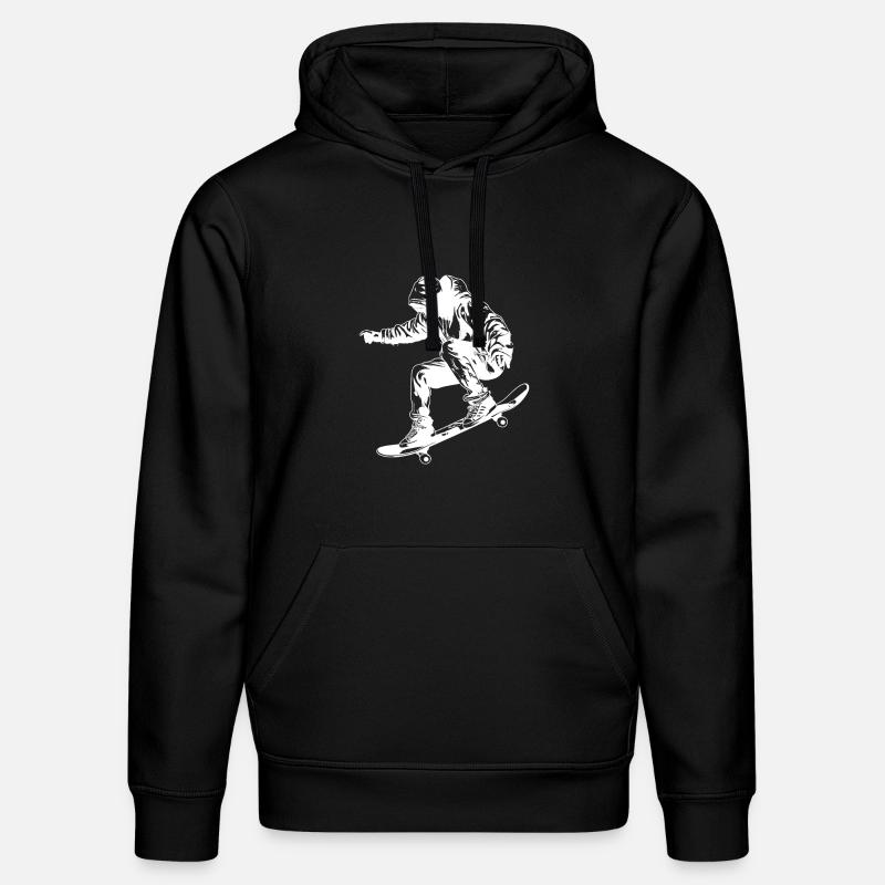 Graphismes de skateboard - Sweat à capuche bio DRUMMER Stanley/Stella Unisexe - noir