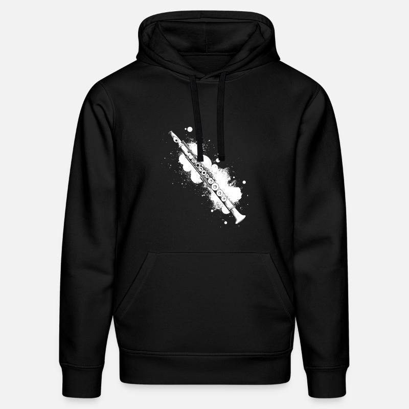 Graffiti de flûte - Sweat à capuche bio DRUMMER Stanley/Stella Unisexe - noir