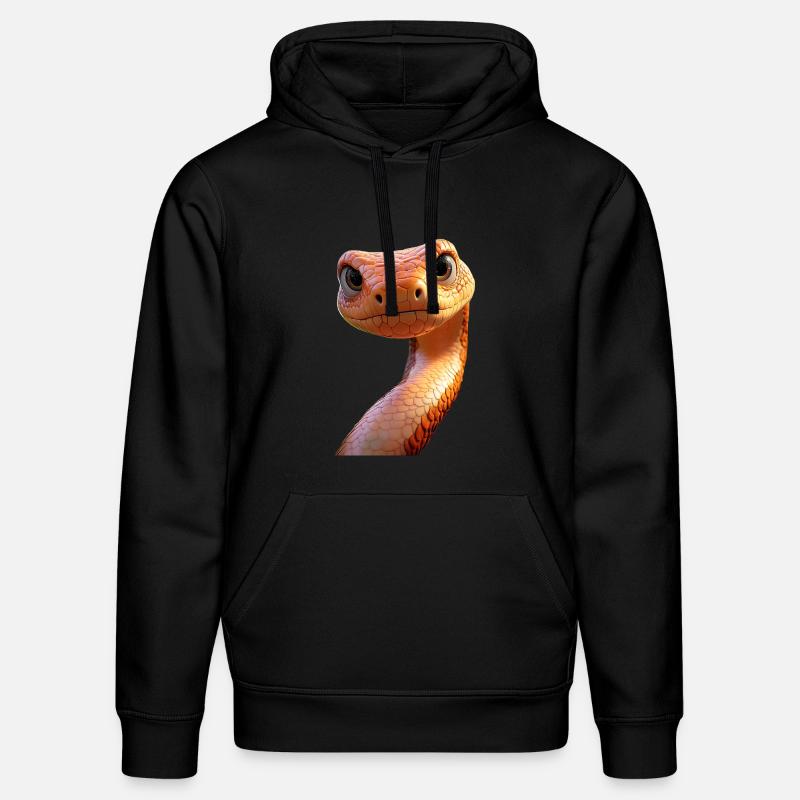 Schlange Python Kobra Mamba Klapperschlange Snake - Stanley/Stella Unisex Bio-Hoodie DRUMMER - Schwarz