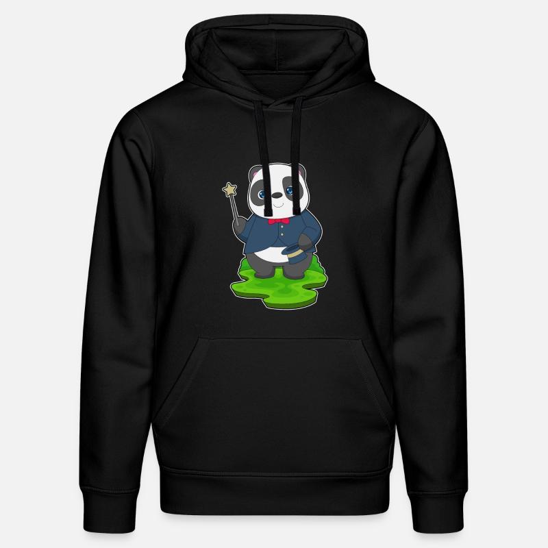 Baguette de sorcier panda - Sweat à capuche bio DRUMMER Stanley/Stella Unisexe - noir