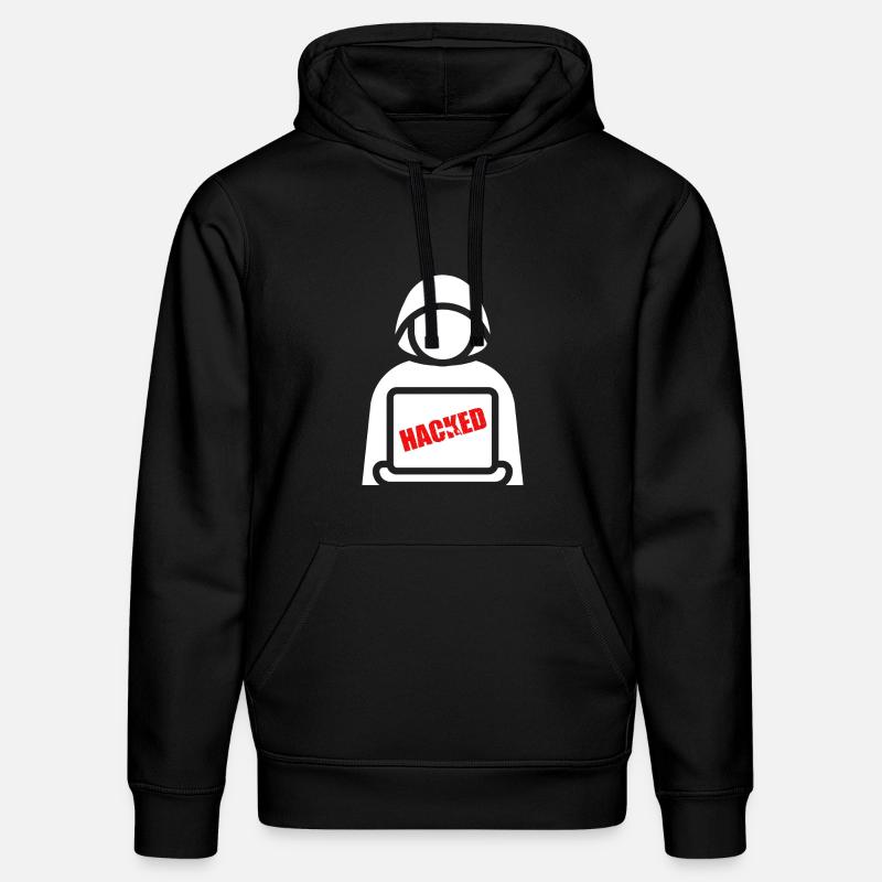 Hacker im Schatten - Stanley/Stella Unisex Bio-Hoodie DRUMMER  - Schwarz