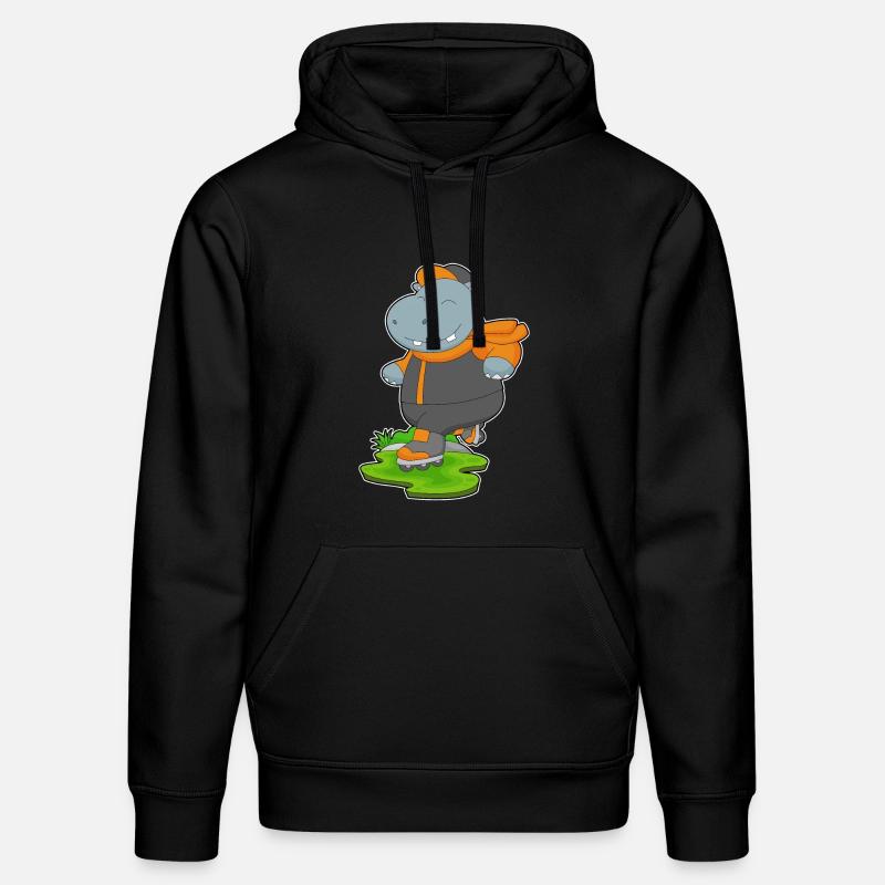 Nilpferd Inline skating Inline skates - Stanley/Stella Unisex Bio-Hoodie DRUMMER - Schwarz