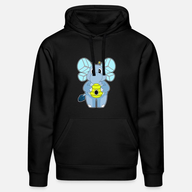 Elefant Biene - Stanley/Stella Unisex Bio-Hoodie DRUMMER - Schwarz