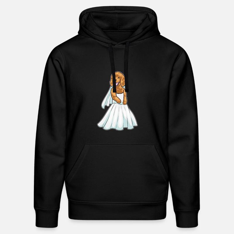 Robe de mariée caniche - Sweat à capuche bio DRUMMER Stanley/Stella Unisexe - noir