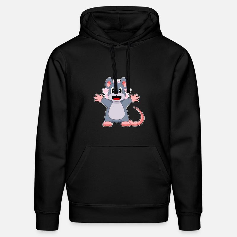 Souris Voile de mariée mariage - Sweat à capuche bio DRUMMER Stanley/Stella Unisexe - noir
