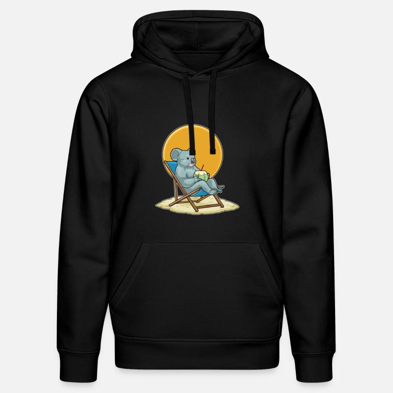 Koala Sommer Liege - Stanley/Stella Unisex Bio-Hoodie DRUMMER - Schwarz