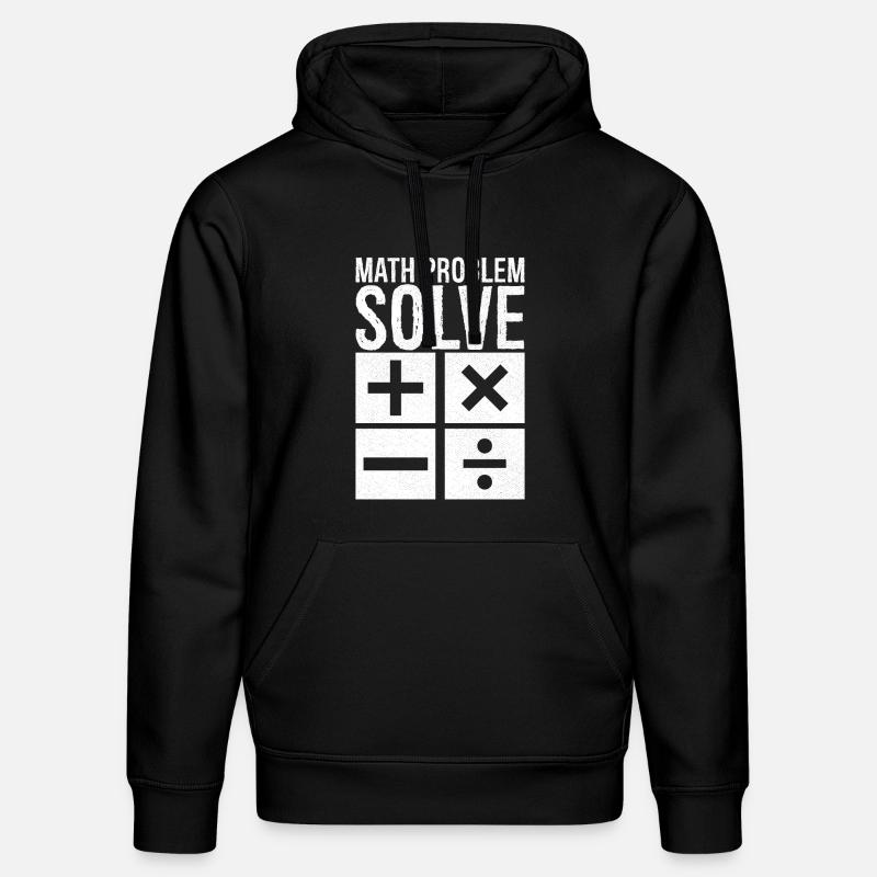math problem solve - Stanley/Stella DRUMMER Unisex Organic Hoodie - black