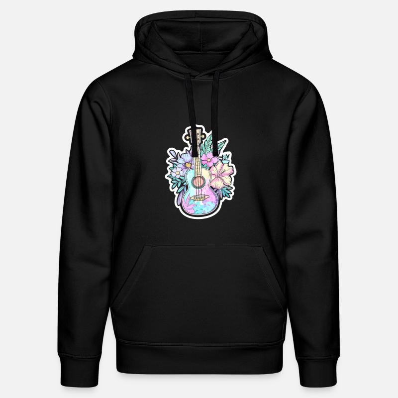 Ukulélé Style BD - Sweat à capuche bio DRUMMER Stanley/Stella Unisexe - noir