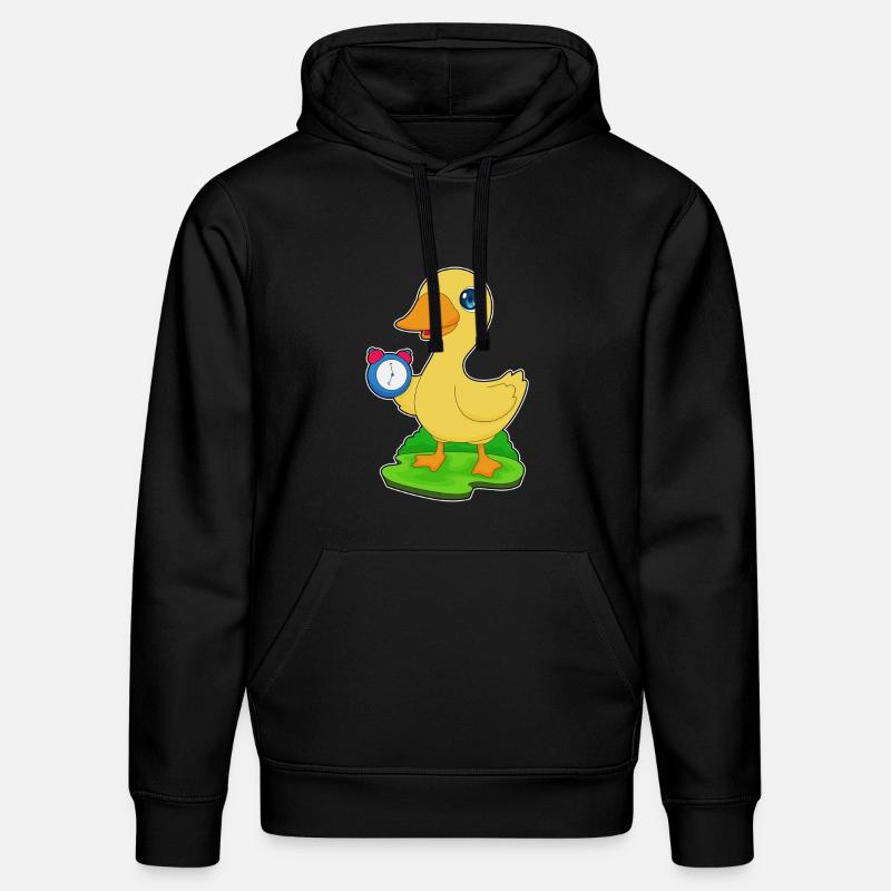 Ente Wecker - Stanley/Stella Unisex Bio-Hoodie DRUMMER  - Schwarz