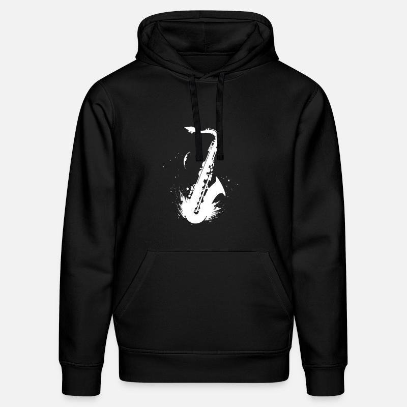 Graphisme pour saxophone - Sweat à capuche bio DRUMMER Stanley/Stella Unisexe - noir