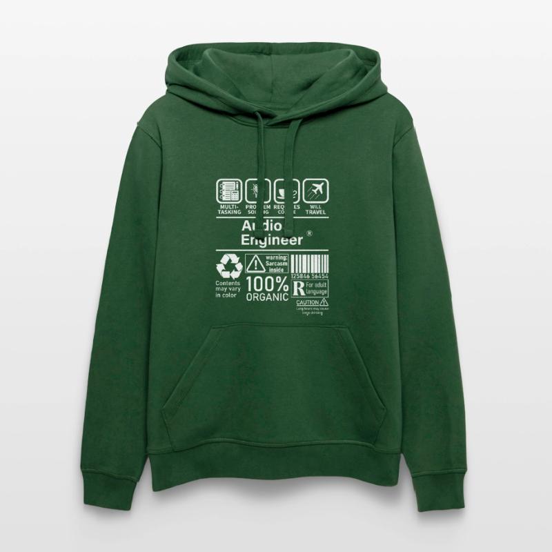 Audio Engineer multi tasking problem solving Stanley/Stella DRUMMER Unisex Organic Hoodie