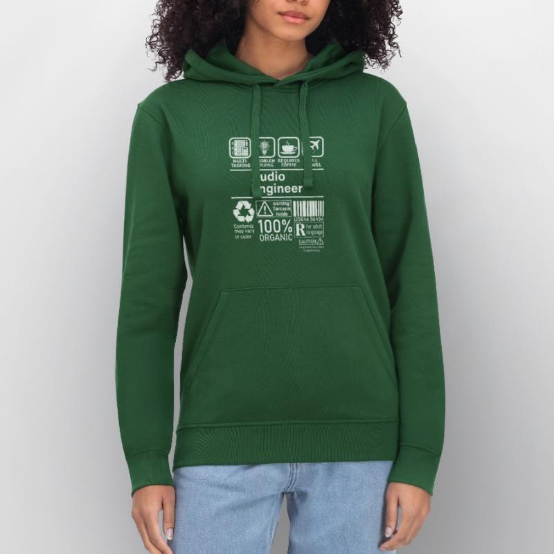 Audio Engineer multi tasking problem solving Stanley/Stella DRUMMER Unisex Organic Hoodie