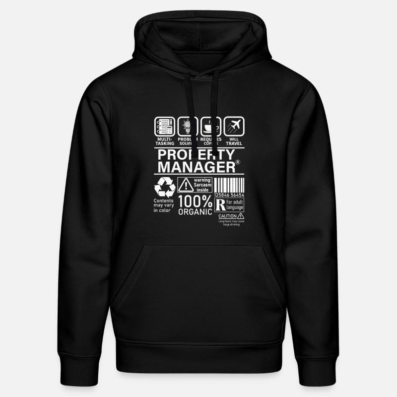 Property Manager Multi Tasking Problem Solving - Stanley/Stella DRUMMER Unisex Organic Hoodie - black