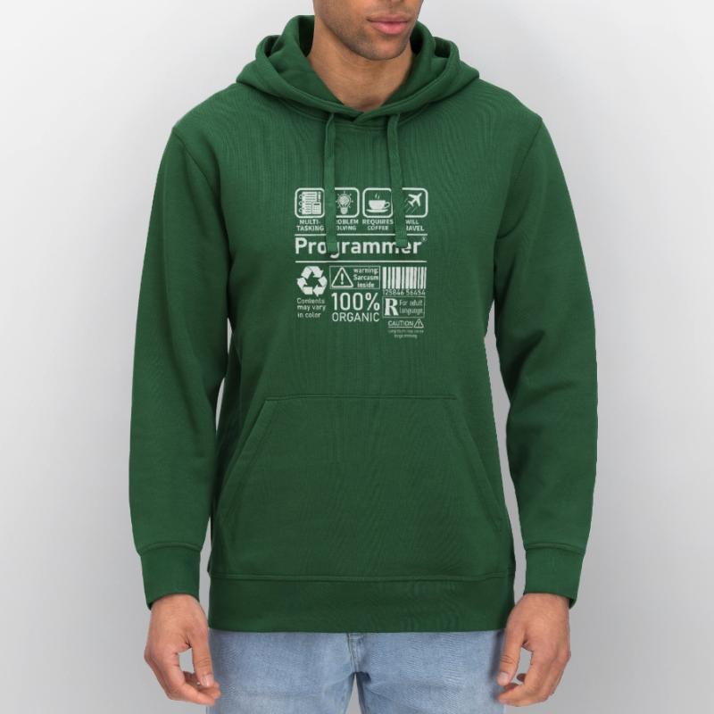 Programmer multi tasking problem solving requires Stanley/Stella Unisex Bio-Hoodie DRUMMER 